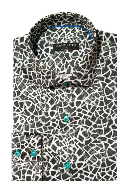 Masutto Shirt | OLIVER-18 SLEEVE BUTTON DOWN SHIRT